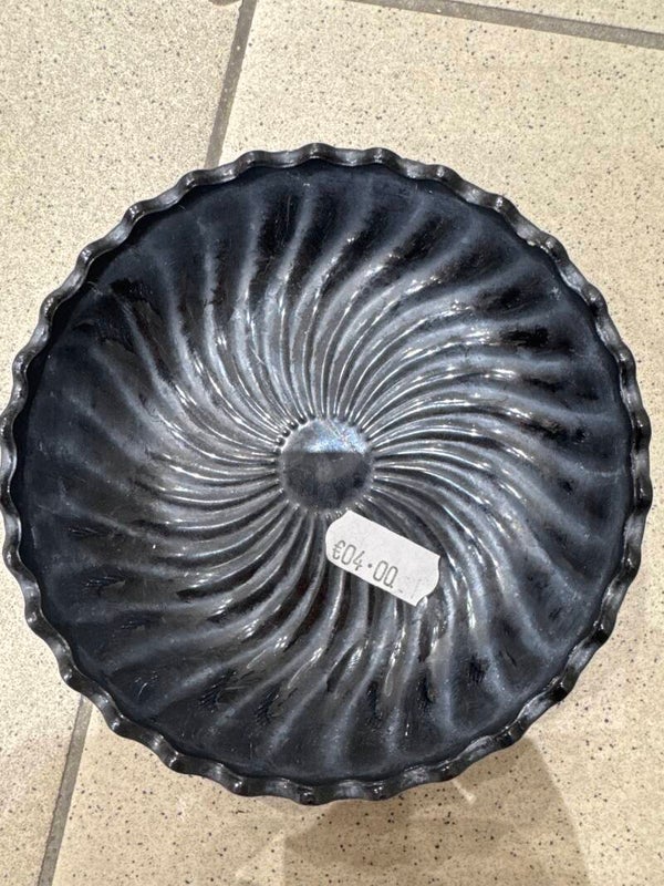 Painted Glass Ashtray - Decor