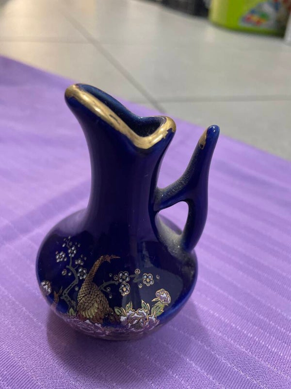 Fine Cobalt Hand-Painted Japan Pitcher - Decor