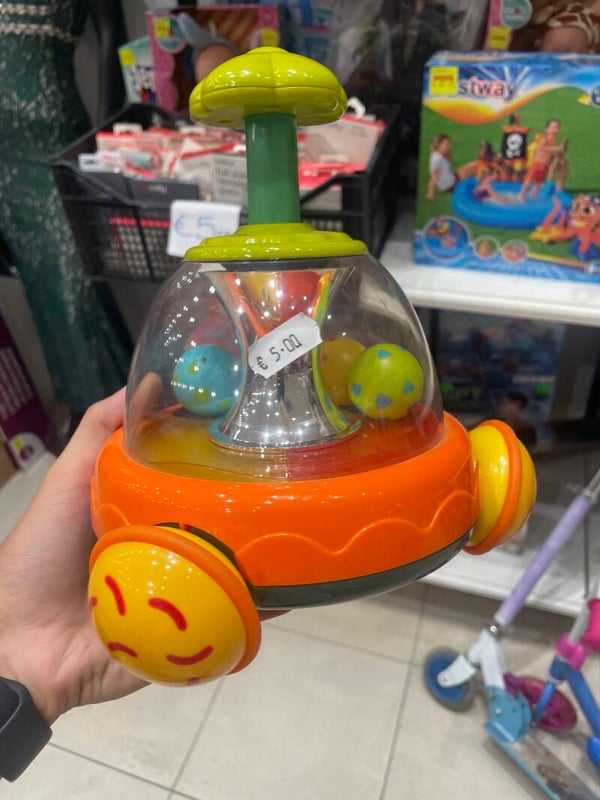 push-and-spin ball popper activity toy - Toys*