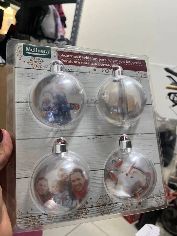 Set of 4 Christmas Balls - New - Christmas