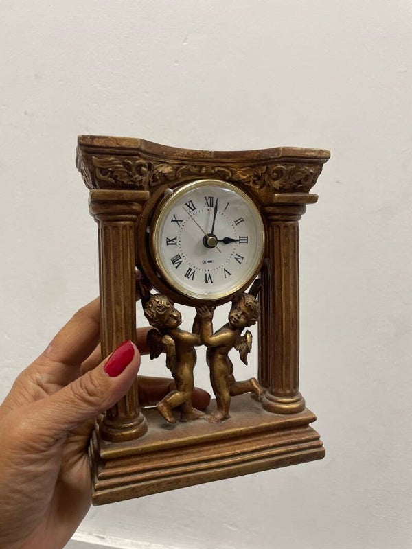 Quartz Mantel Table Clock - Vintage
