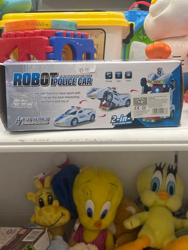 Robot Police Car - toys*