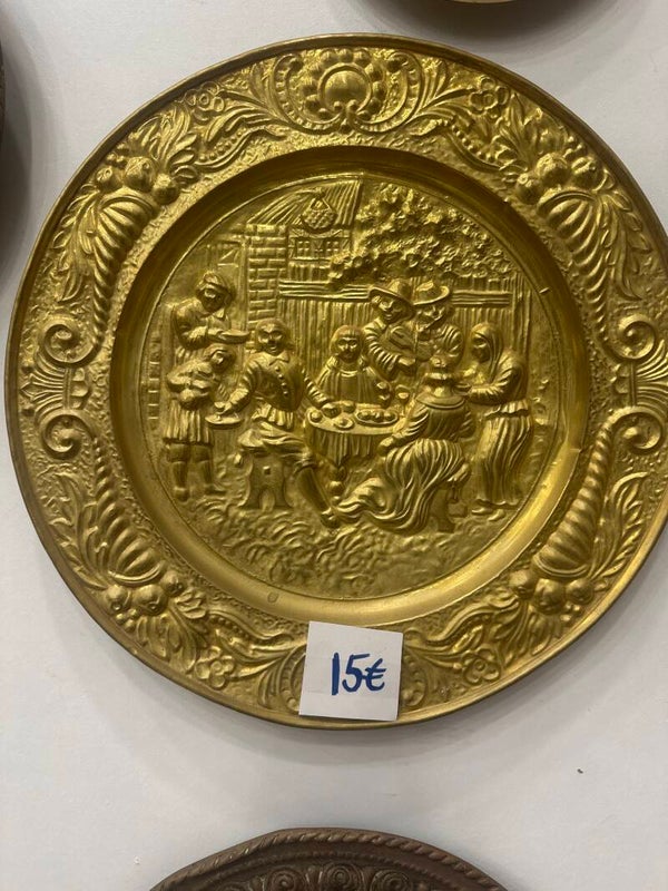 Large Brass Wall Plate - Brass