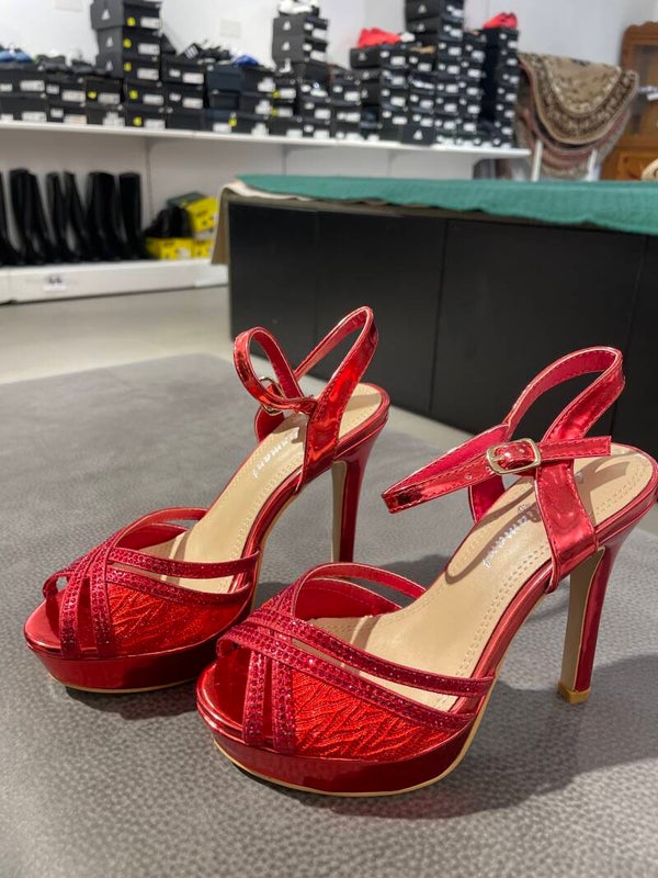 Women Red Stiletto - Size 35