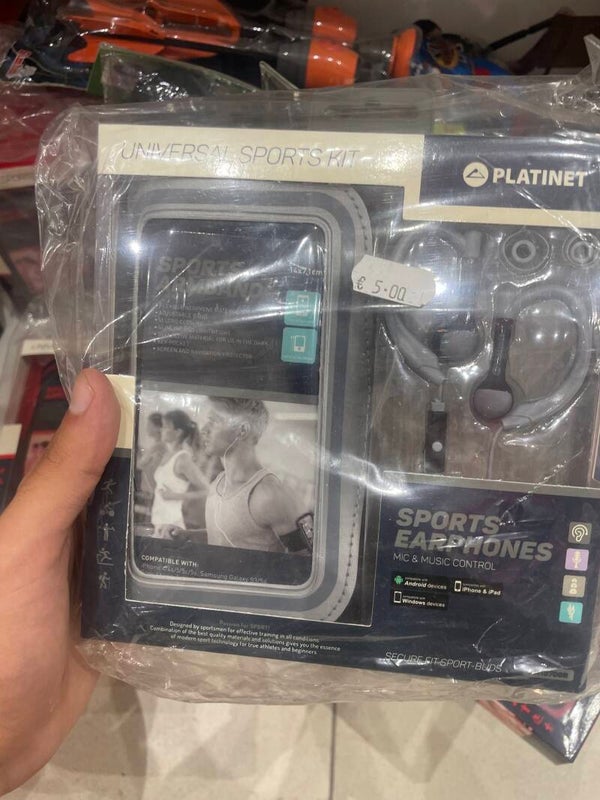 gray Universal Sports Kit Sports Earphones - Electric*