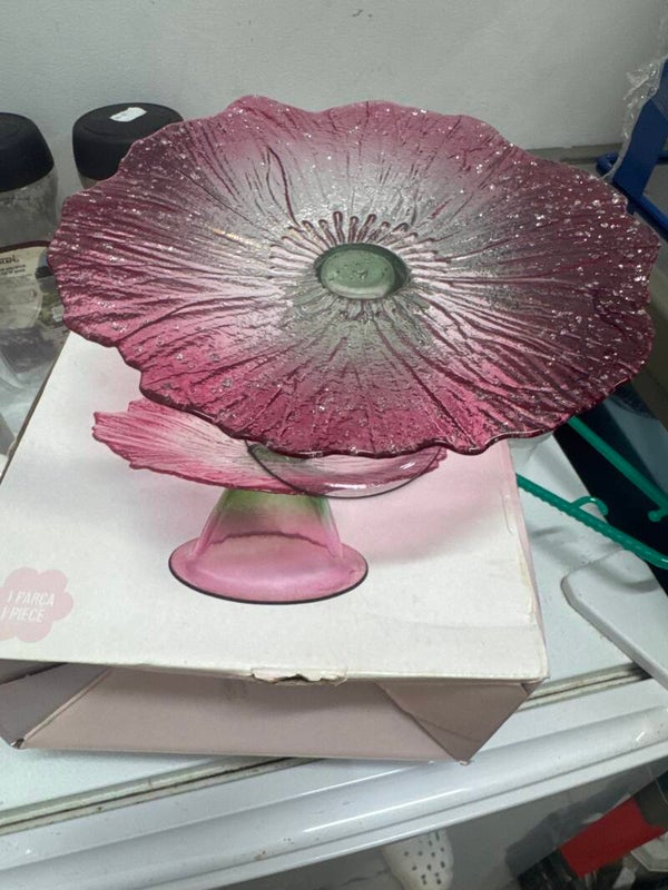 Pink Floral Serving Stand - Supplies