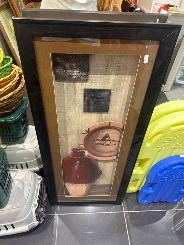 framed shadow box art piece - Decor*