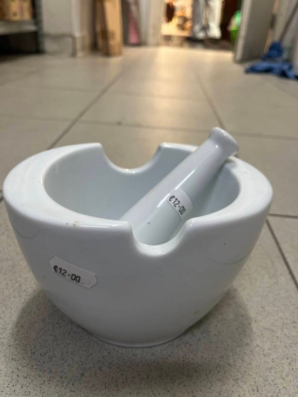 porcelain mortar and pestle set- Supplies ***