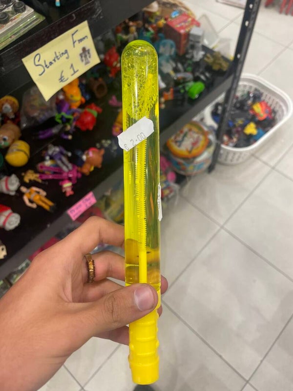 Yellow bubble blower - Toys*
