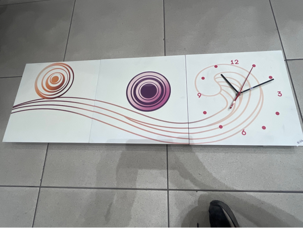 abstract Dixtime wall clock set - Decor*