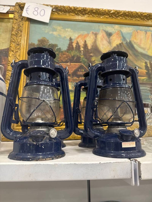 Royal Blue Hurricane Lantern - €10 Each - Supplies