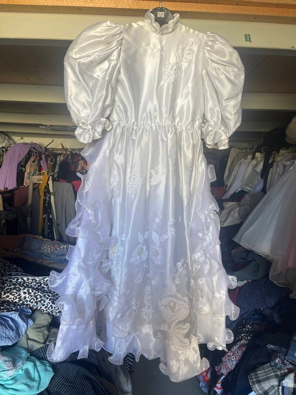 Girls white dress - 11-12 years*****