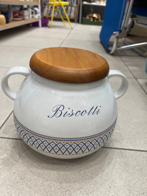 Ceramic biscotti jar- Supplies ***