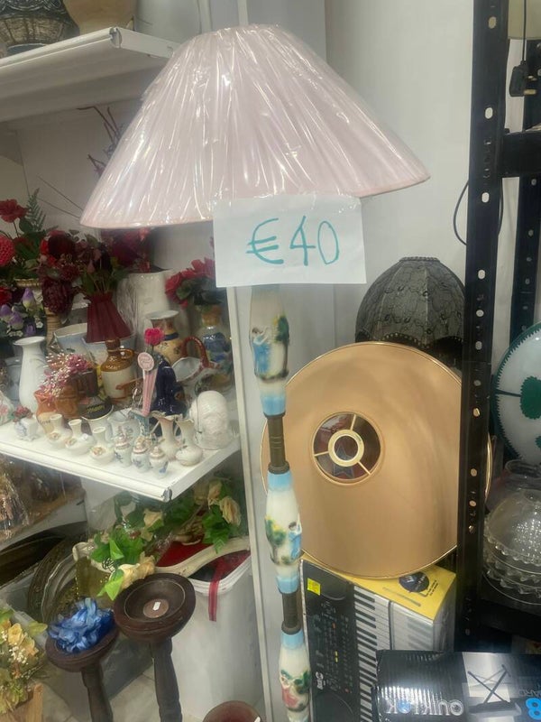 Brass and Porcelain Lamp - Decor*