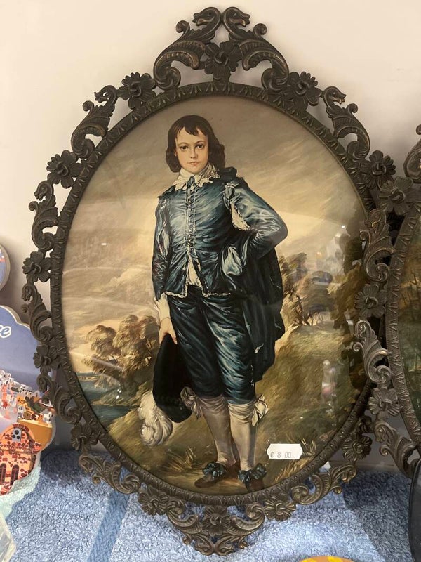 The Blue Boy Bronze Oval Wall Frame - Frames