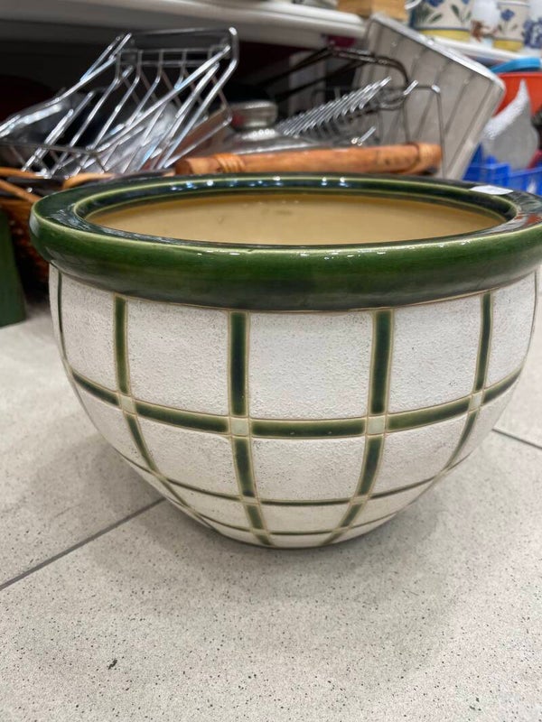 Glazed ceramic cachepot planters-Decor***