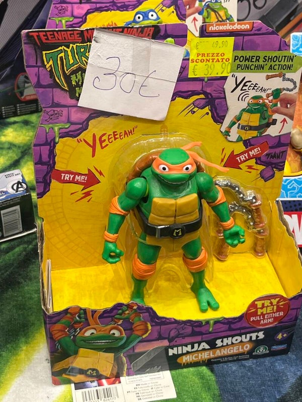 Teenage Mutant Ninja Turtles Ninja Shouts Michelangelo - Toys*