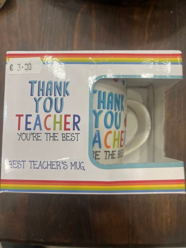 Thank You Teacher Mug - Mugs - Gifts