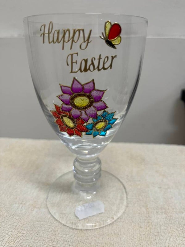 Easter Hand-painted Wine Glass - Decor**