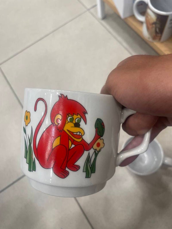 Monkey Desgin Mug - mugs*