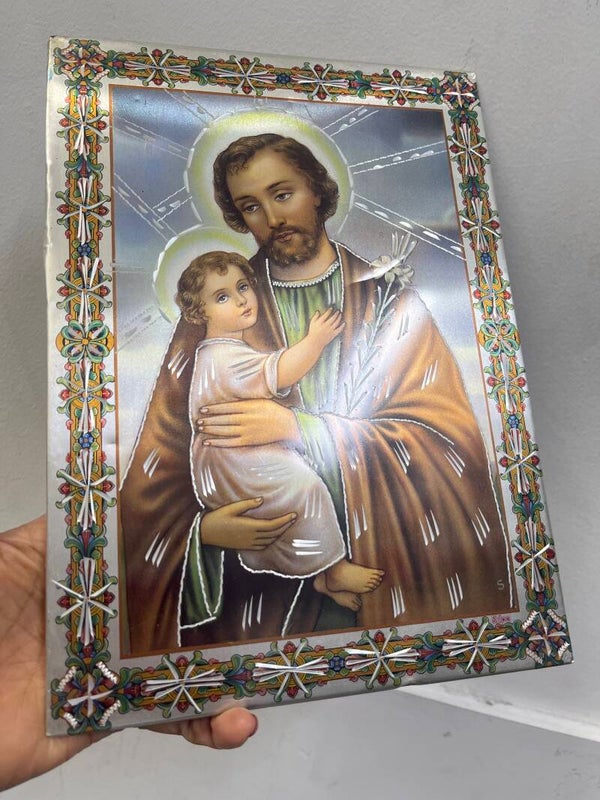 Metal face plaque- Religious ***