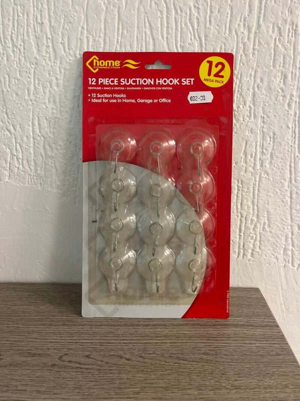 12 Piece Suction Hook Set - Supplies