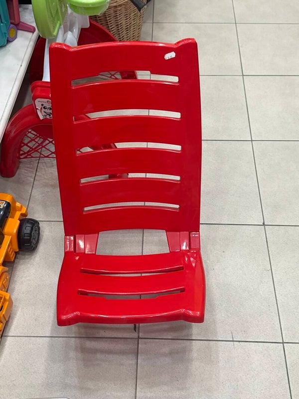 Red Plastic Chair - home supplies*