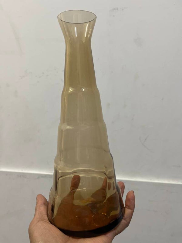 Amber glass vase- Vase***