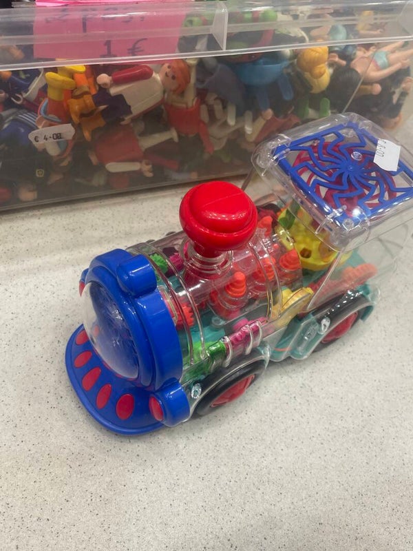 Translucent Bump and Go train - Toys*