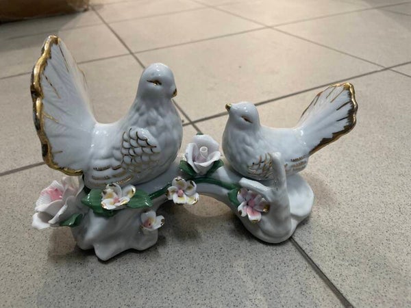 Porcelain Love Birds - Figurines