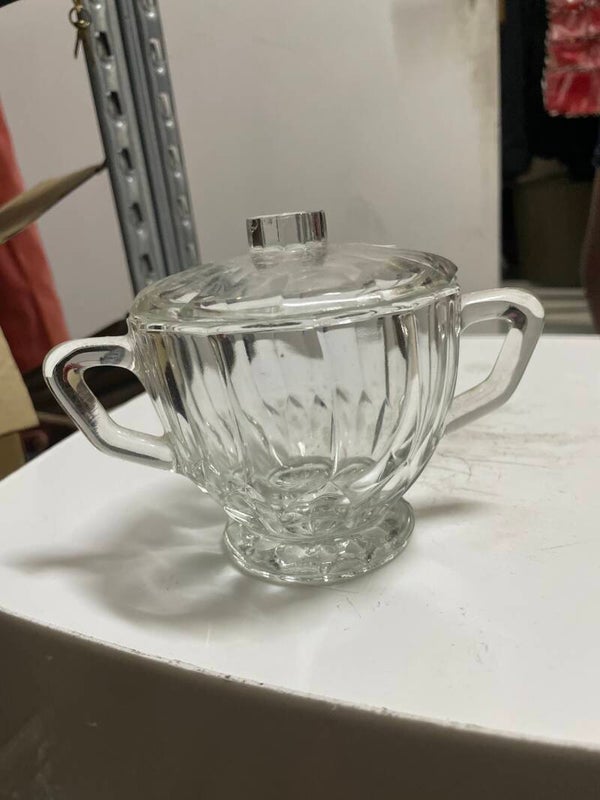 Glass Sugar bowl -  Supplies ***