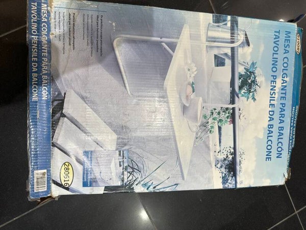 Foldable hanging balcony table- Supplies ***