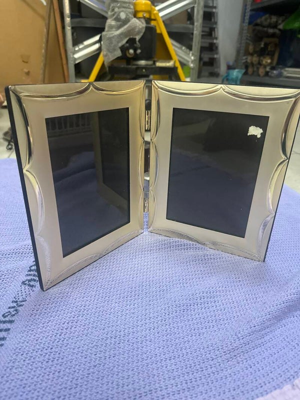 Silver plated dual Photo frame - frames*