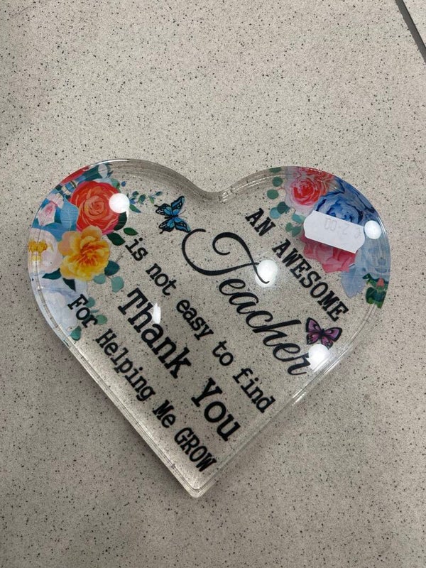 Heart shaped plaque-Decor*