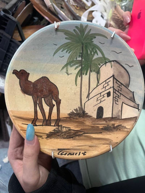 Hand Painted Tunisian Plate - Decor