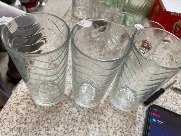 Drinking Glasses x 3 - €1 Each