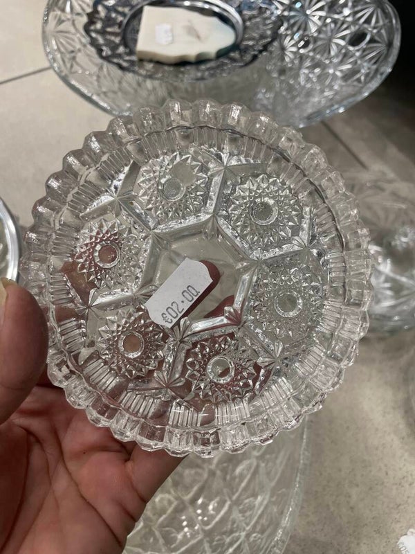 Glass mini Plate-Decor***