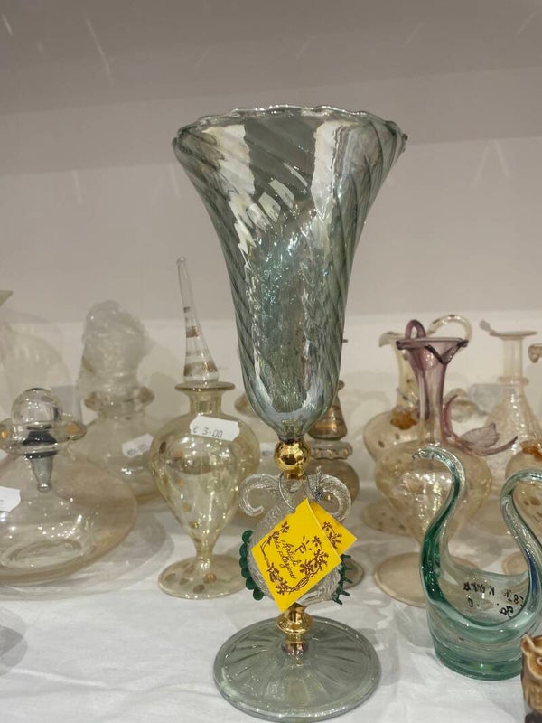 Venetian glass goblet - decor***