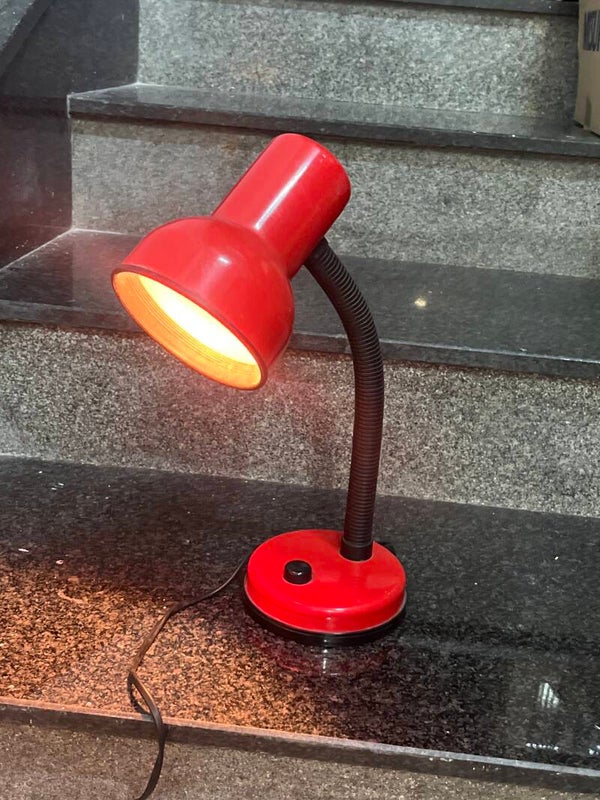 Red Desk Lamp - Electric
