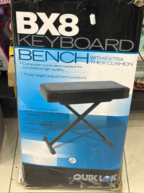 Keyboard Bench with Extra Think Cushion - Music