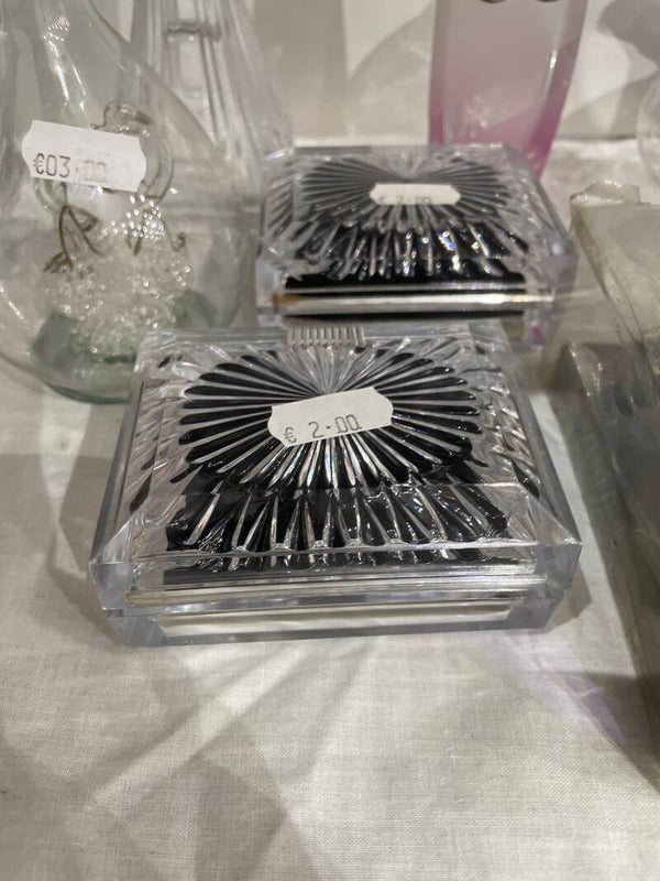 Glass Trinket Box - Collectibles