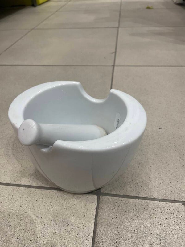 porcelain mortar and pestle set - Decor*