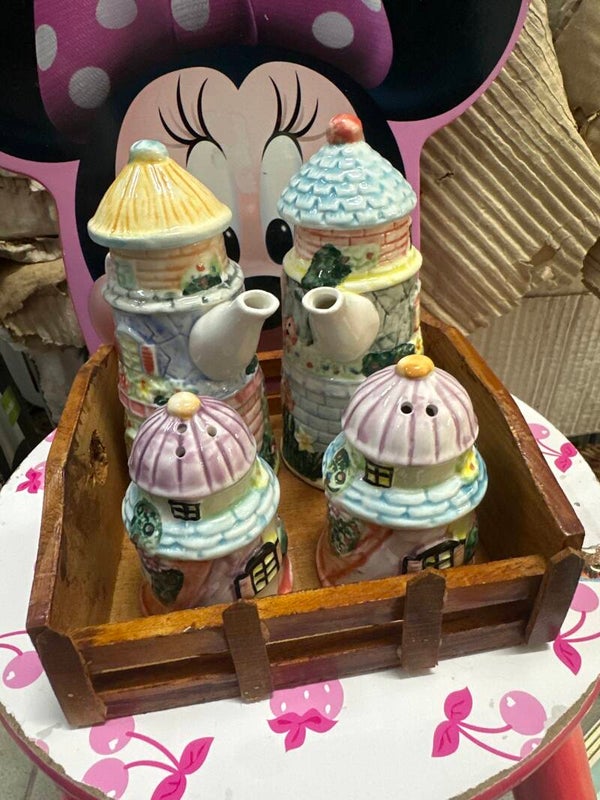Ceramic Cottage Tea Set-Supplies***