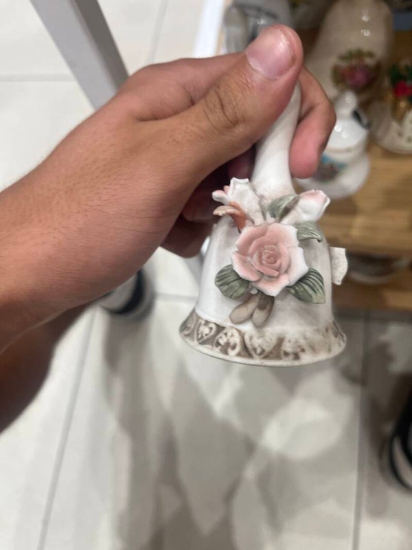 Porcelain Floral Bell - Collectible*