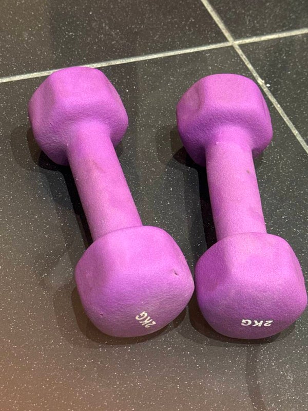 2kg Purple Neooeprene Dumbell - Sports