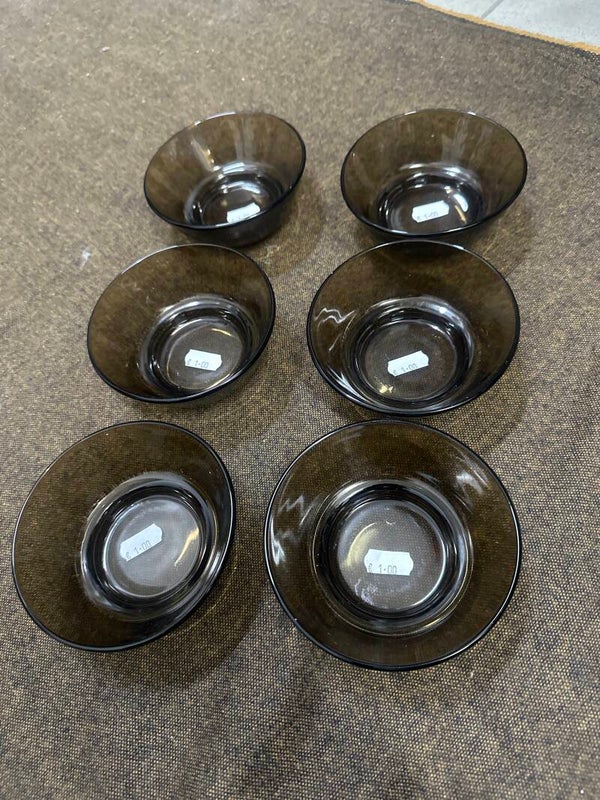 6pcs brown bowls- Supplies ***