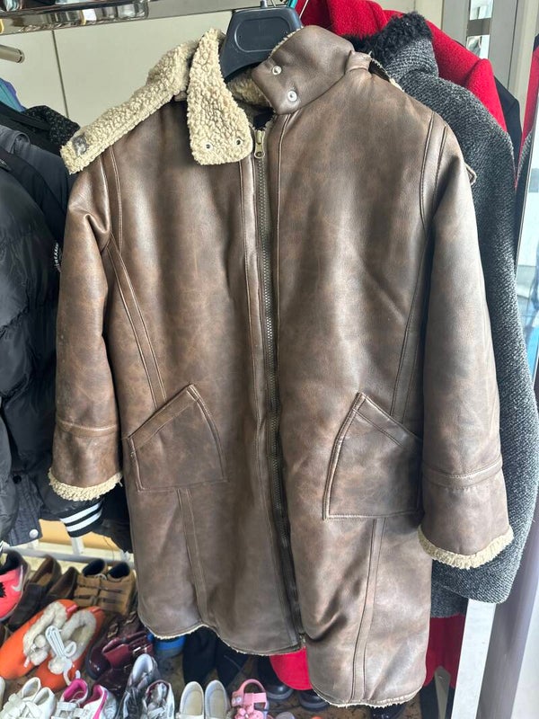 Boys Leather Jacket - Size 8 Years
