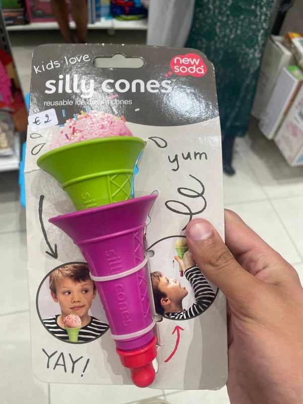 Reusable Ice cream cone - home supplies*