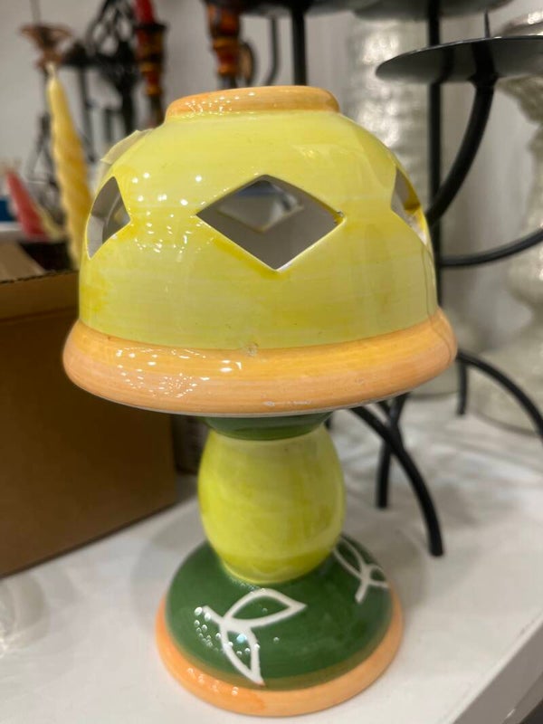Ceramic Table Candle Lamp - Decor