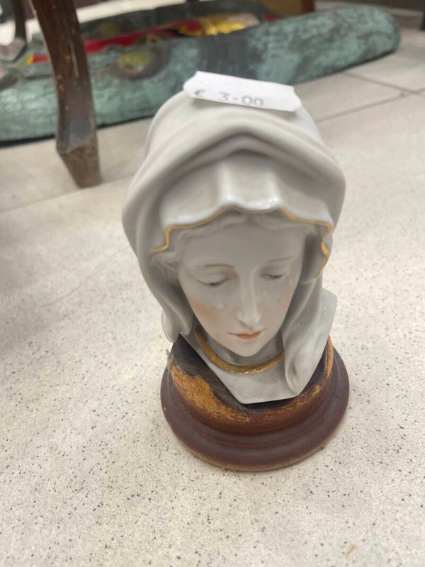 Vintage Virgin Mary Bust - Religous*